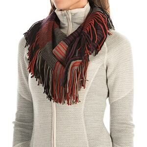 Smartwool Tabaretta Fringe Merino Wool Striped Infinity Scarf NEW